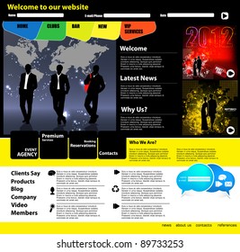 Web Site Page Template