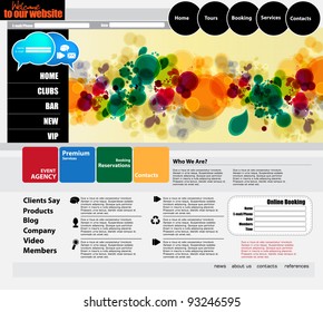 Web Site Page Template