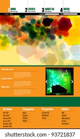 Web Site Page Template