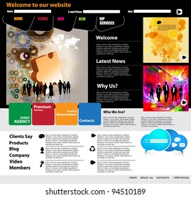 Web Site Page Template