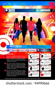Web Site Page Template