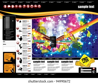 Web Site Page Template