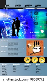 Web Site Page Template