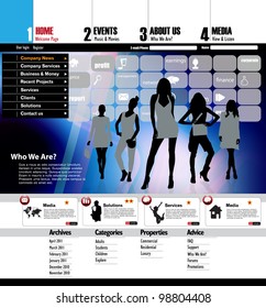 Web Site Page Template