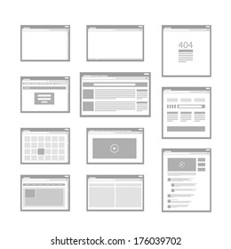 web site page templates collection