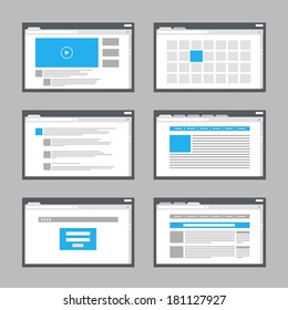 web site page templates collection