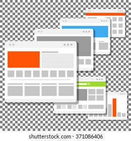 web site page templates collection