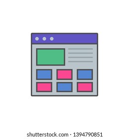 Web site page vector icon