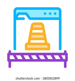 web site repair icon vector. web site repair sign. color symbol illustration