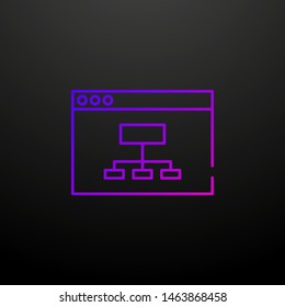 Web site structure nolan icon. Elements of seo and online marketing set. Simple icon for websites, web design, mobile app, info graphics