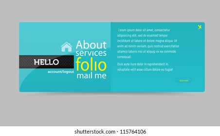 Web site template