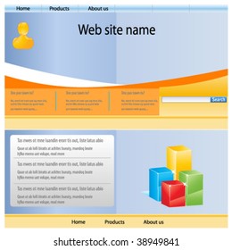 Web site template