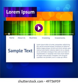 Web site template