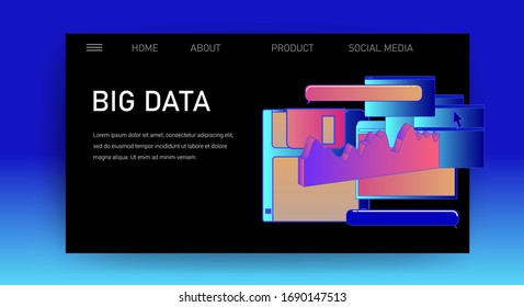 Web site template for Big Data analysis, Artificial intelligence and  Information science.