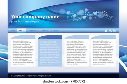 web site template for business  technology