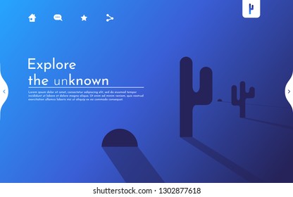 Web site template with cacti