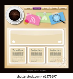 Web site template design v.53