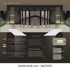 web site template, vector