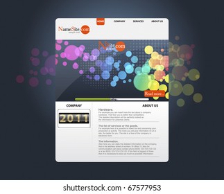 web site template vector