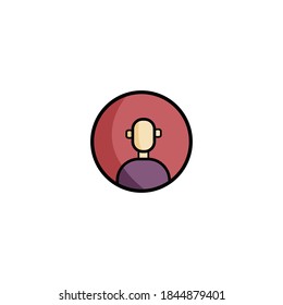 Web Site and User Interface Icon Colorful Series -  Man