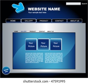 Web site vector design template