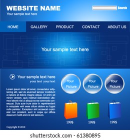 Web site vector design template