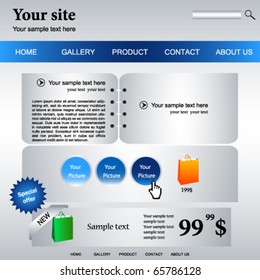 Web site vector design template