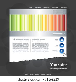 Web site vector design template