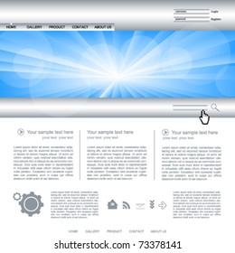 Web site vector design template