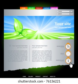 Web site vector design template