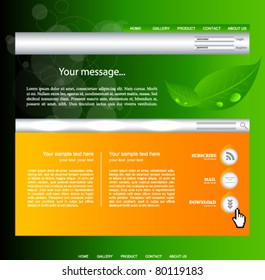 Web site vector design template