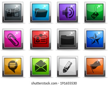 web site vector icon set