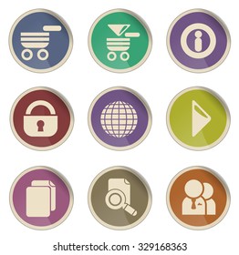 Web site vector icon set