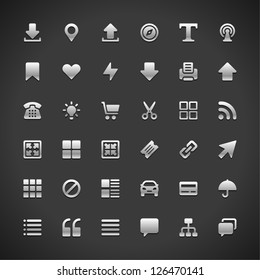 Web site vector icons set