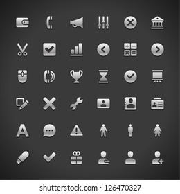 Web site vector icons set