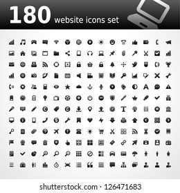 Web site vector icons set