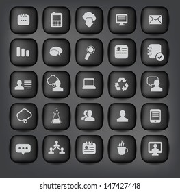 Web site vector icons set 