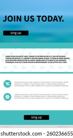 Web site vector template 