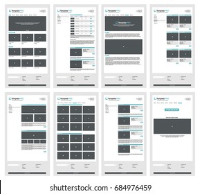 Web site vector template