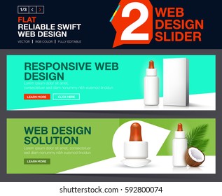 Web slider or banners design concepts for your Website