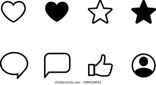 Web and smartphone app icon set
