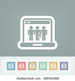 Web social icon
