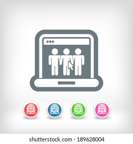Web social icon