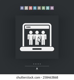 Web social icon