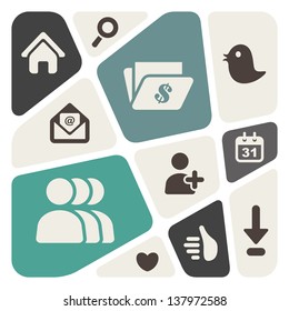 web and social media abstract background