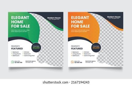 Web Social media post Banner Set, Use Corporate Business, Real Estate agency, Travel Agency, Gym, Fashion Store.