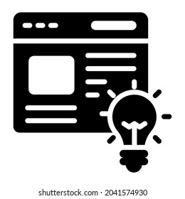 web solution glyph design, SEO and web flat design for mobile concepts and web apps. Collection of modern infographic logo and pictogram.