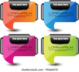 web speech bubbles for advertisemernt