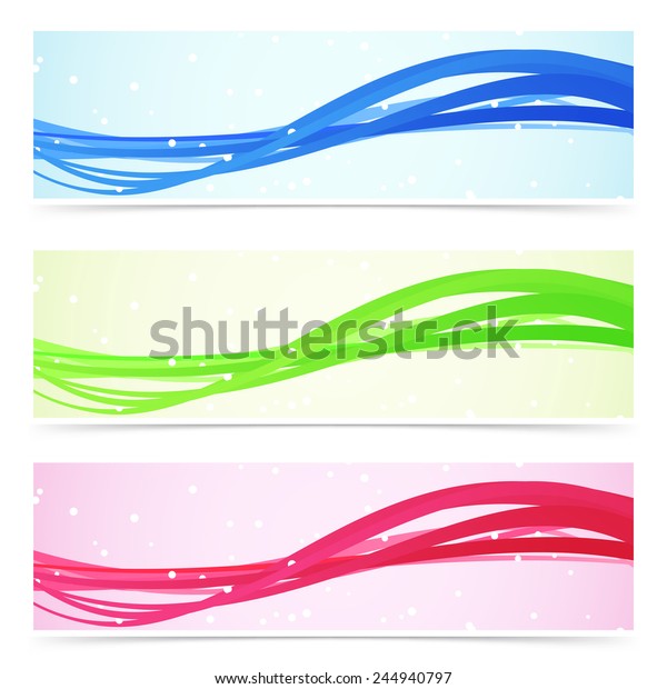 Web speed line colorful banner collection.
Vector illustration