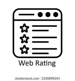 Web Speed Vector  outline Icon Design illustration. User interface Symbol on White background EPS 10 File